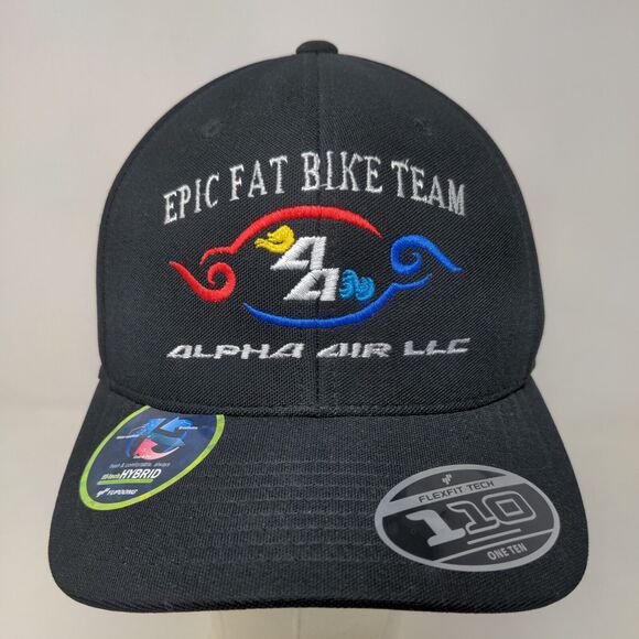 Port Authority Men's Strapback Hat Black OSFA Epic Fat Bike Team Logo - Picture 2 of 7